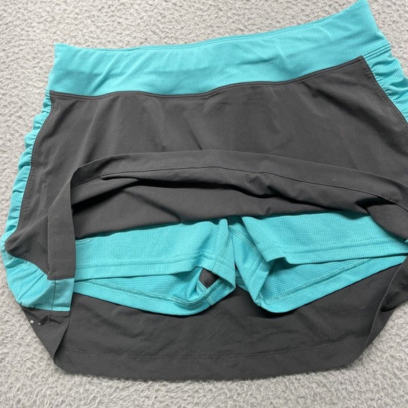 The North Face Skirt Womens Small Gray Blue Athletic Tennis Mini Skort - Picture 3 of 13